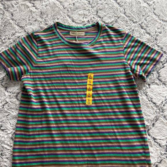 Pull & Bear Striped T-Shirt - Picture 1 of 4